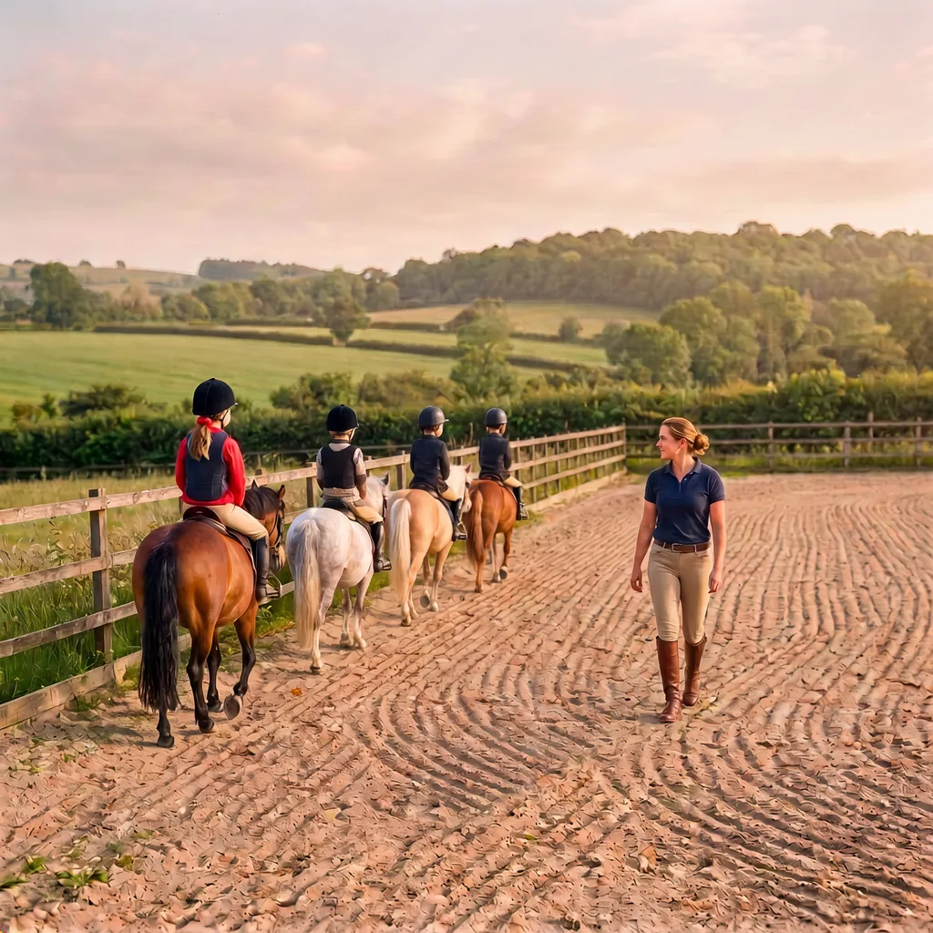 Cours de poney à Tauves, Puy-de-Dôme